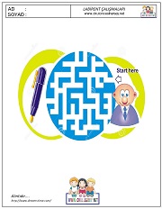 anaokulları için Labirent Bulmaca